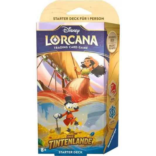 Ravensburger Disney Lorcana: Die Tintenlande - Starter Deck Rubin und Saphir (Deutsch)