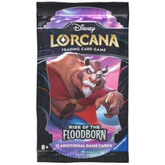 Ravensburger Disney Lorcana: Rise of the Floodborn - Booster (Englisch), 1 Stück, Design sortiert