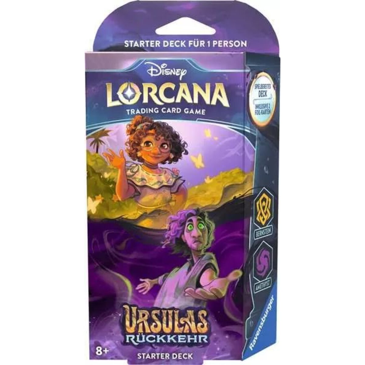 Ravensburger Disney Lorcana: Ursulas Rückkehr - Starter Deck Bernstein und Amethyst (Deutsch)