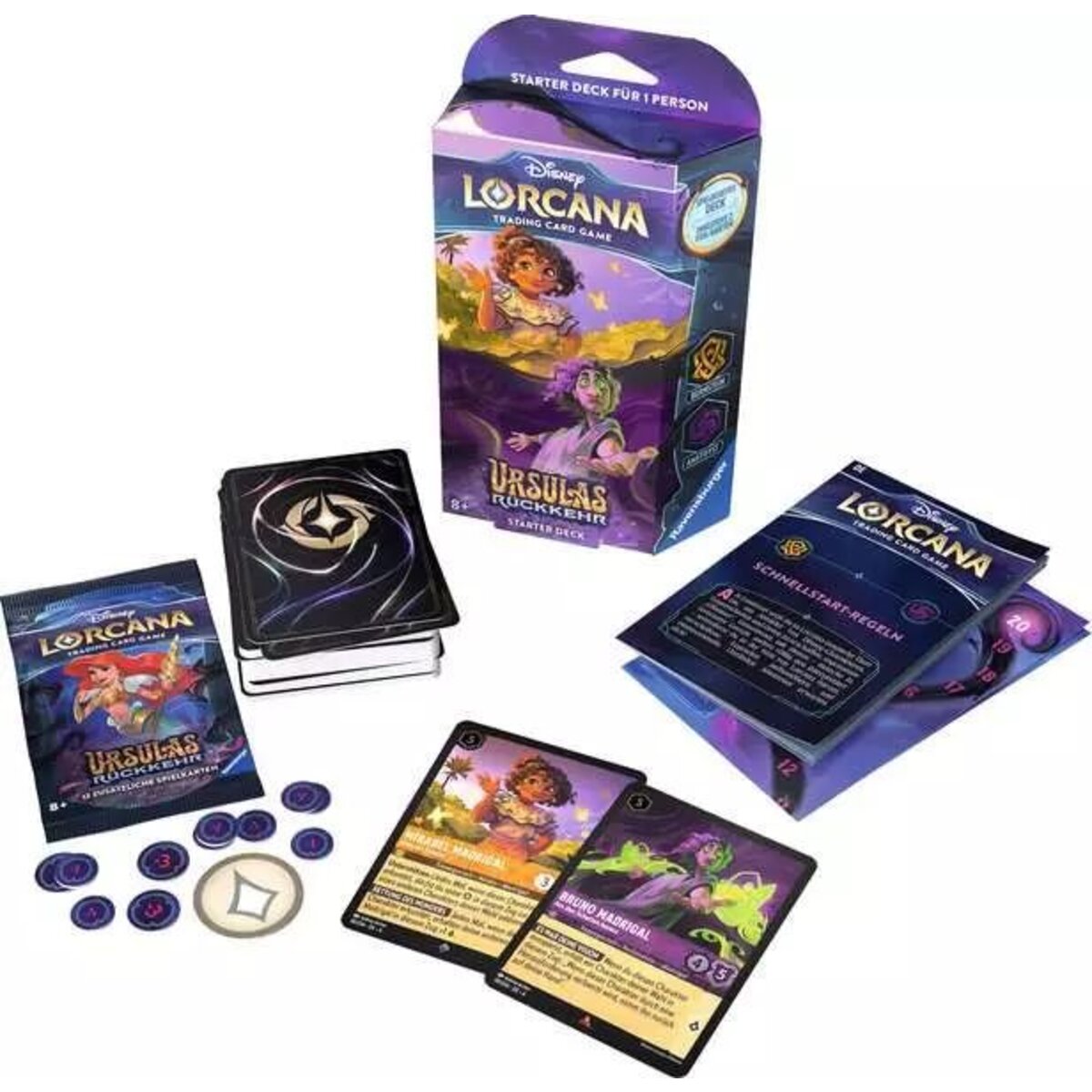 Ravensburger Disney Lorcana: Ursulas Rückkehr - Starter Deck Bernstein und Amethyst (Deutsch)