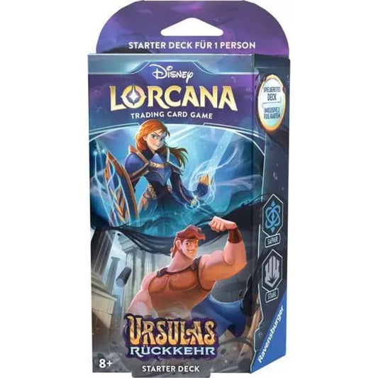 Ravensburger Disney Lorcana: Ursulas Rückkehr - Starter Deck Saphir und Stahl (Deutsch)