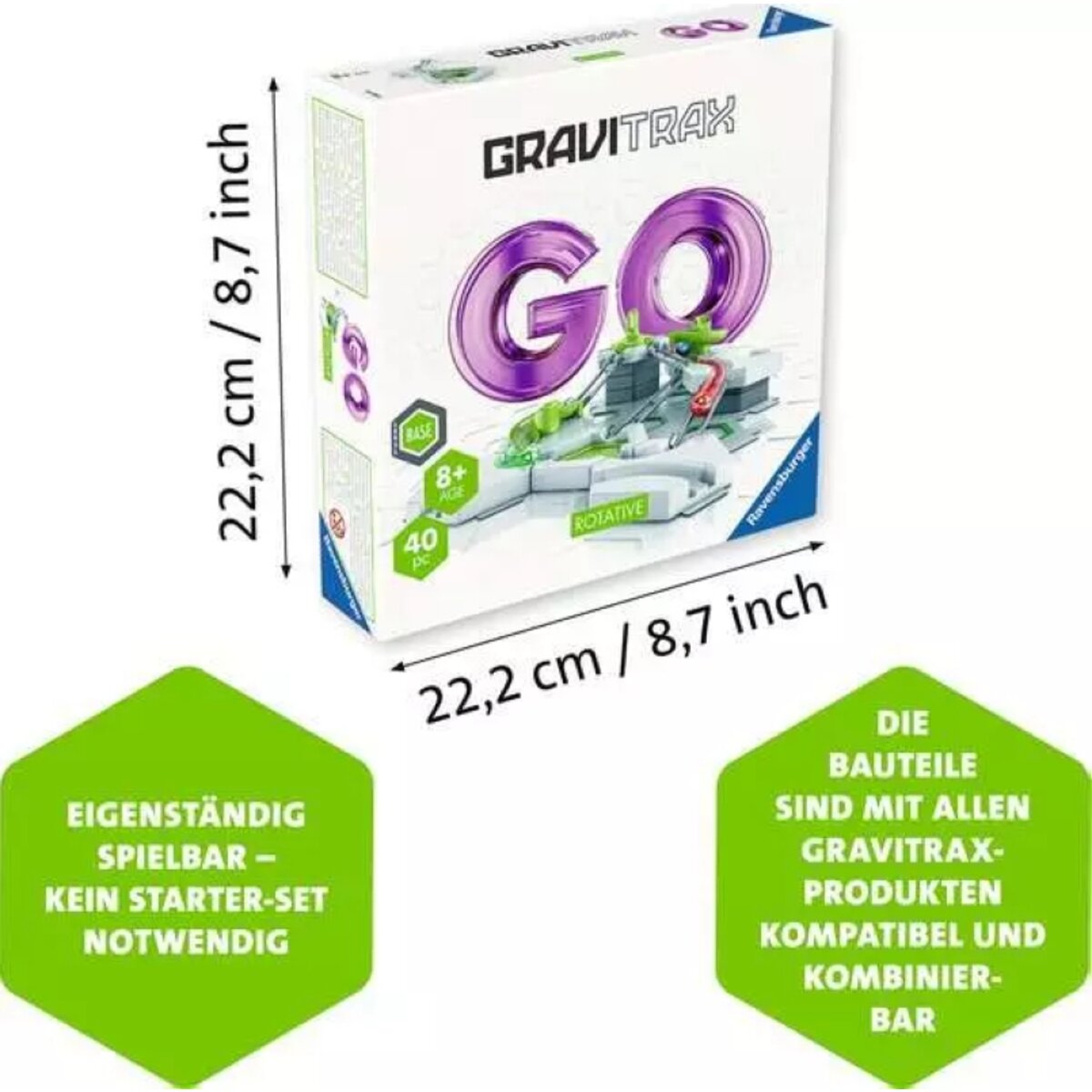 Ravensburger GraviTrax Go Rotative Kugelbahn Erweiterung Konstruktionsspiel
