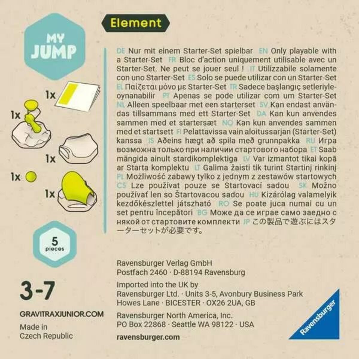 Ravensburger GraviTrax Junior Element Jump - Kugelbahn-Erweiterung