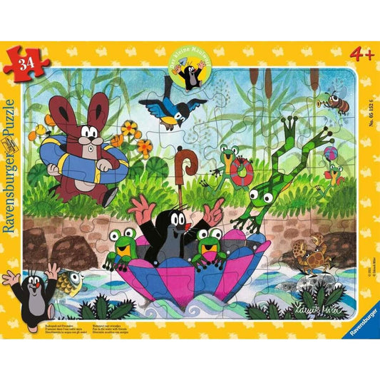 Ravensburger Kinderpuzzle 05152 - Badespaß mit Freunden - 34 Teile