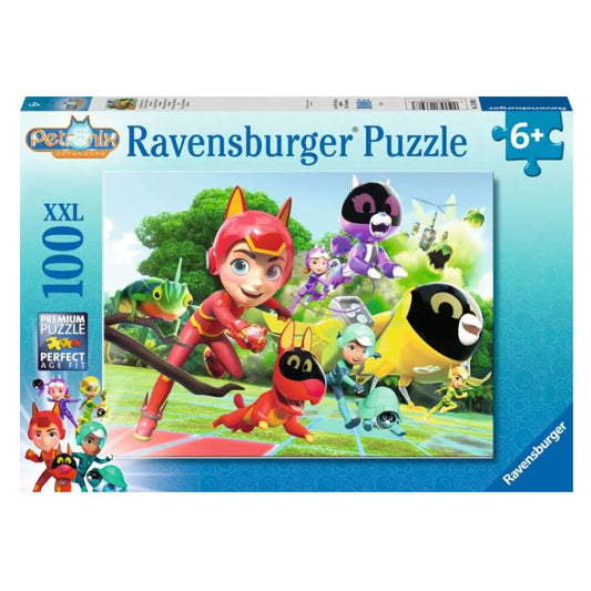 Ravensburger Kinderpuzzle - Das Petronix-Team, 100 Teile