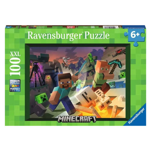 Ravensburger Kinderpuzzle Monster Minecraft, 100 Teile