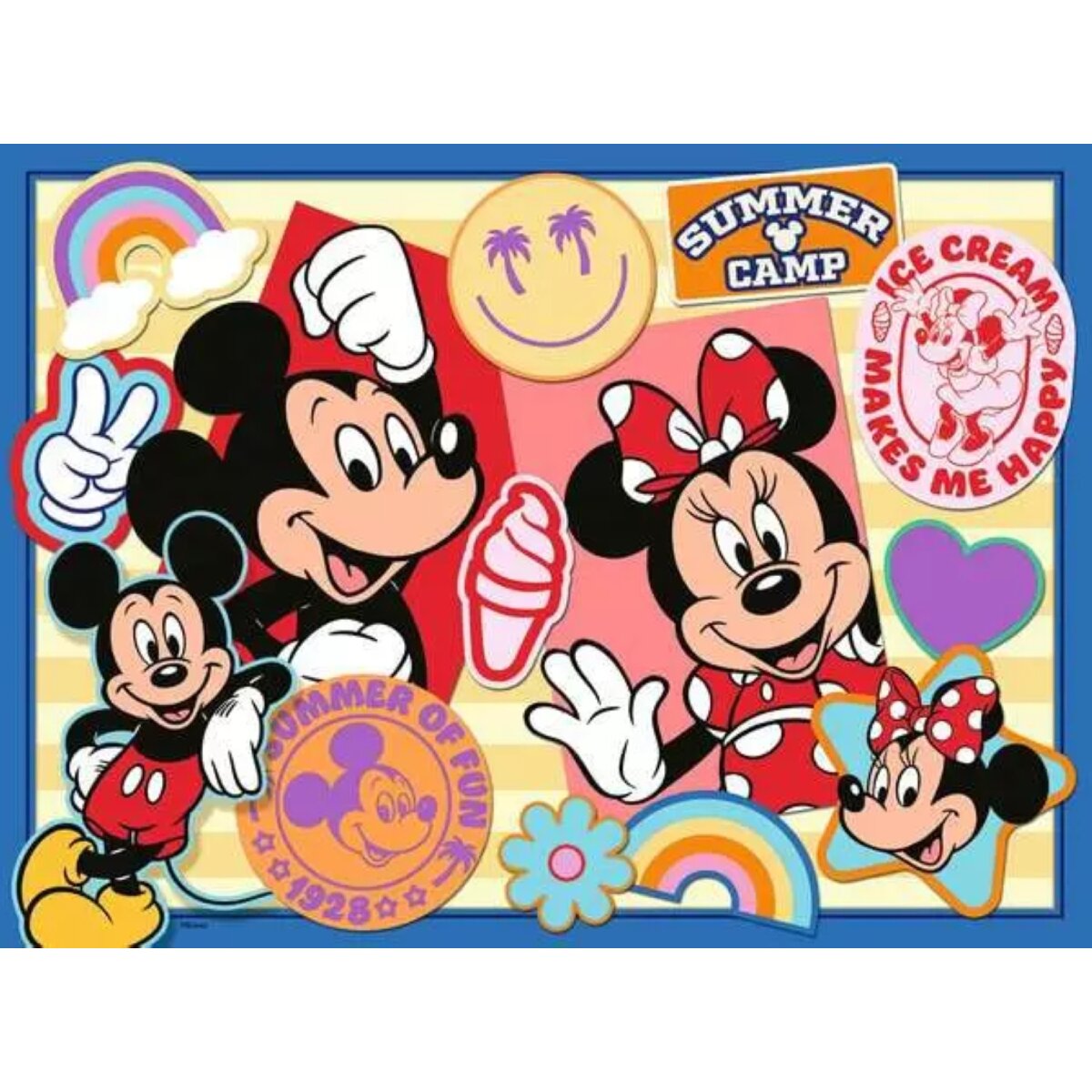 Ravensburger XXL Puzzle Unterwegs mit Mickey und Minnie 200 Teile