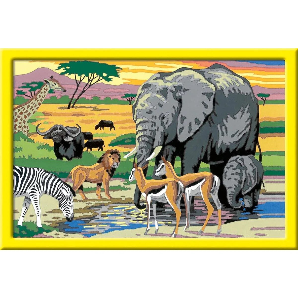 Ravensburger Malen nach Zahlen - Tiere in Afrika