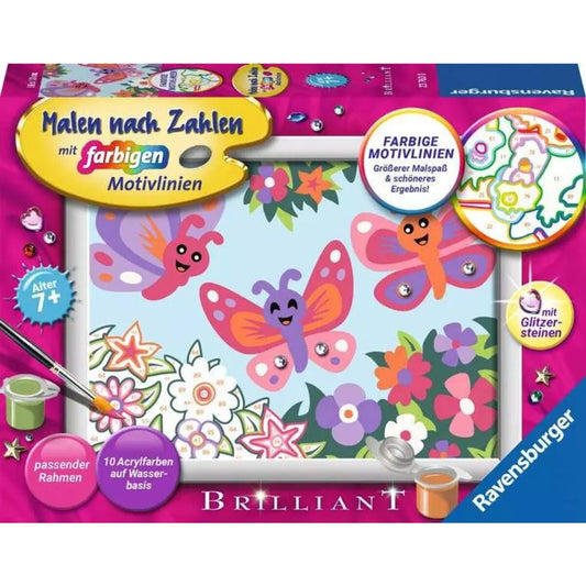 Ravensburger Malen nach Zahlen - Fröhliche Schmetterlinge