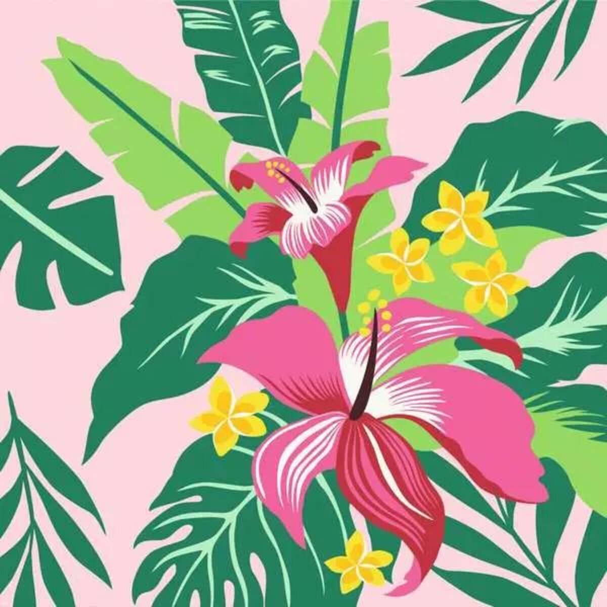 Ravensburger Malen nach Zahlen - Tropical Plants