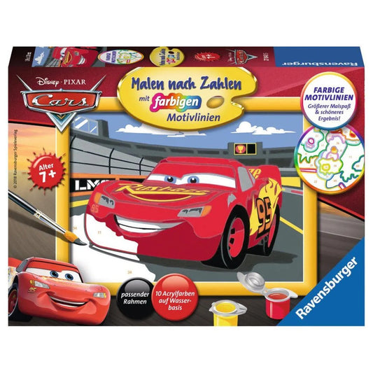 Ravensburger Malen nach Zahlen Disney Pixar Cars Lightning McQueen