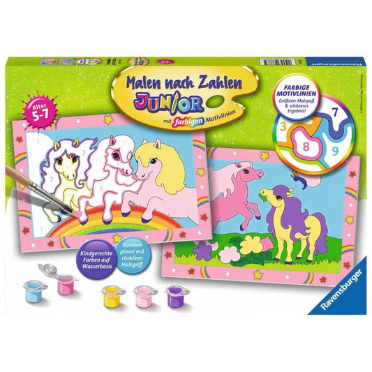 Ravensburger Malen nach Zahlen Junior Süße Ponys