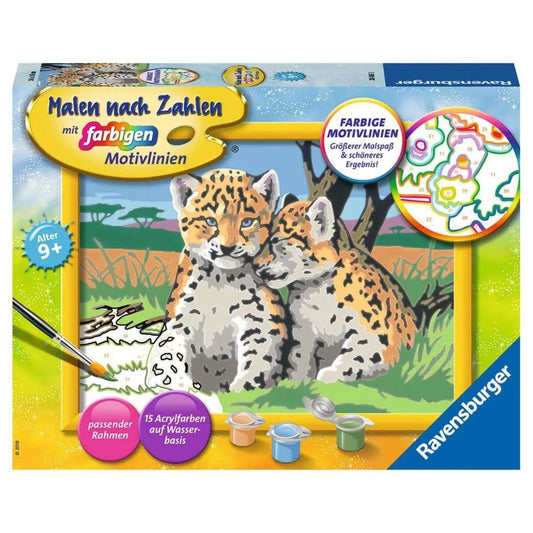 Ravensburger Malen nach Zahlen Kleine Leoparden