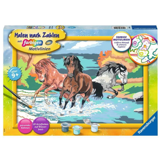 Ravensburger Malen nach Zahlen Stolze Wildpferde