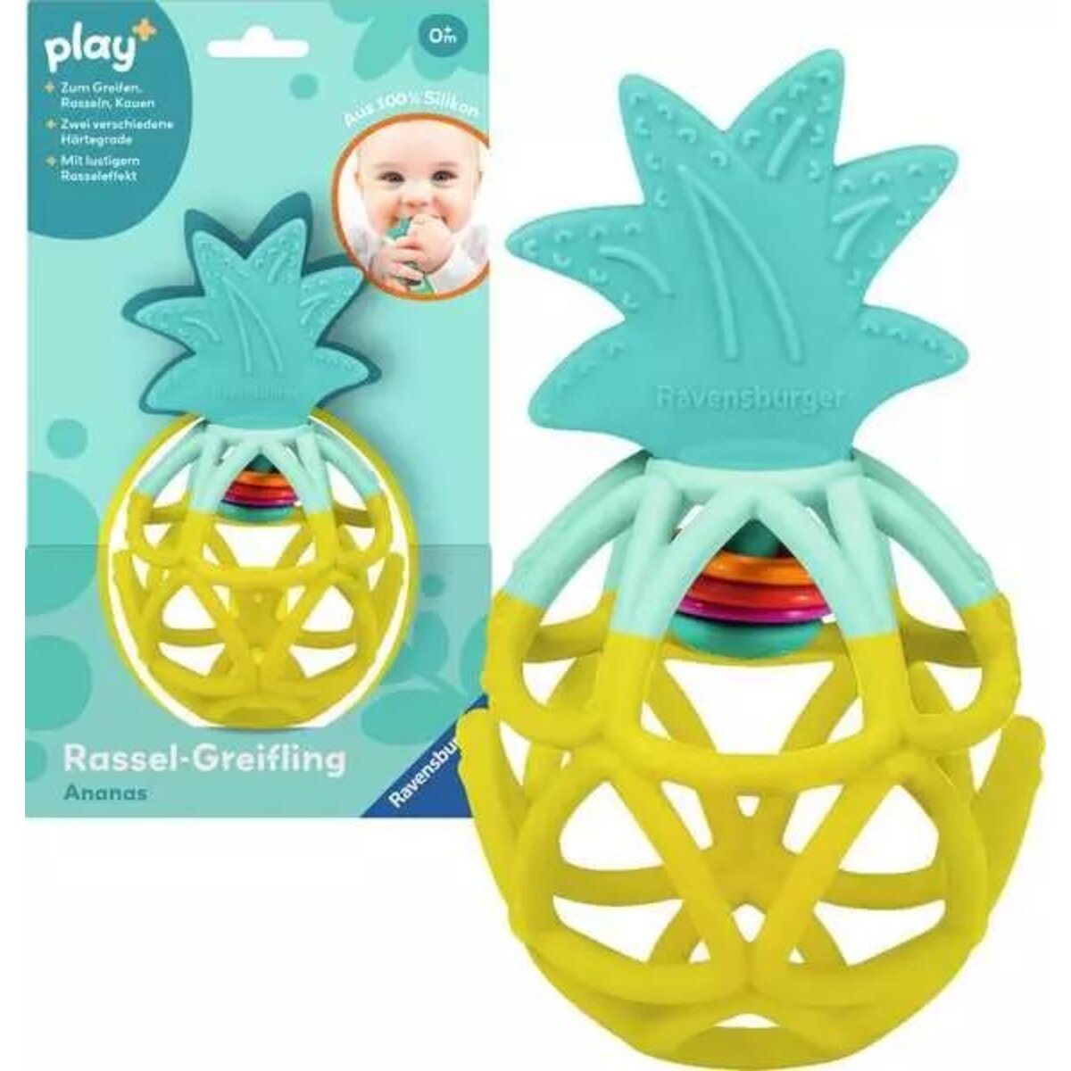 Ravensburger play+ Rassel-Greifling: Ananas