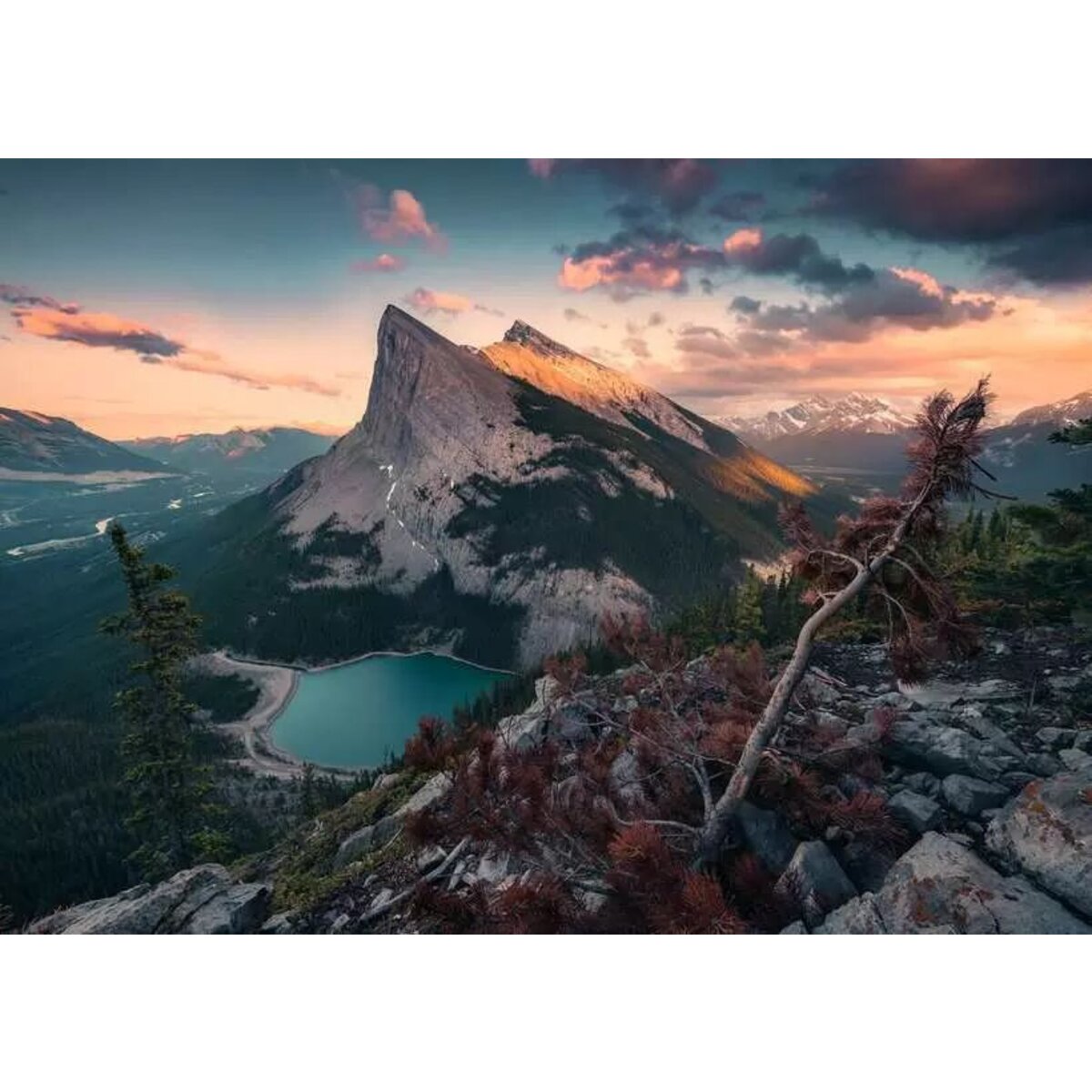 Ravensburger Puzzle - Abends in den Rocky Mountains, 1000 Teile