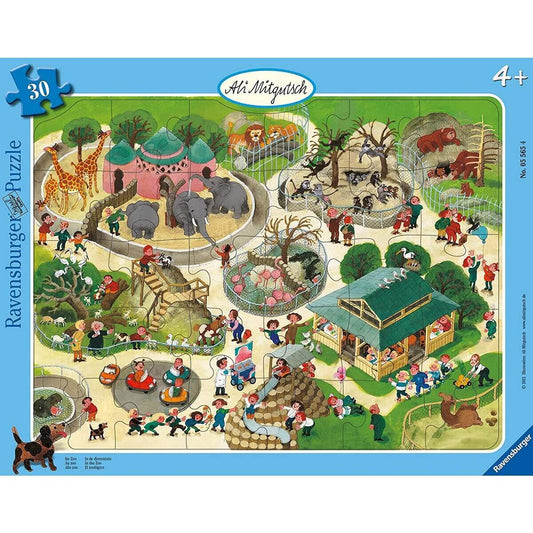 Ravensburger Puzzle - Ali Mitgutsch: Im Zoo, 30 Teile