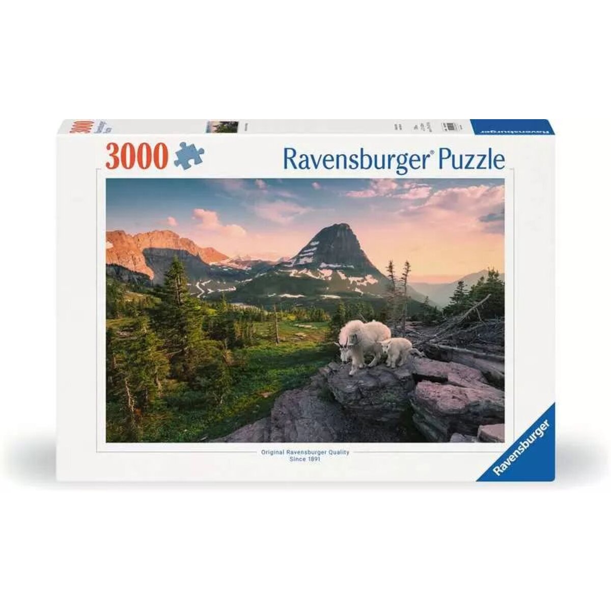 Ravensburger Puzzle - Almbock mit Baby, 3000 Teile