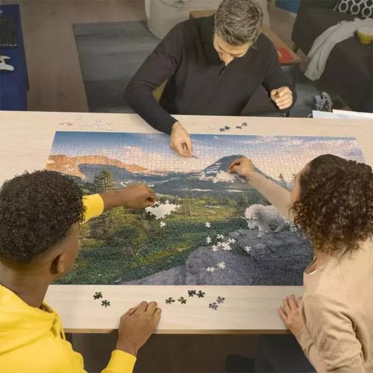 Ravensburger Puzzle - Almbock mit Baby, 3000 Teile