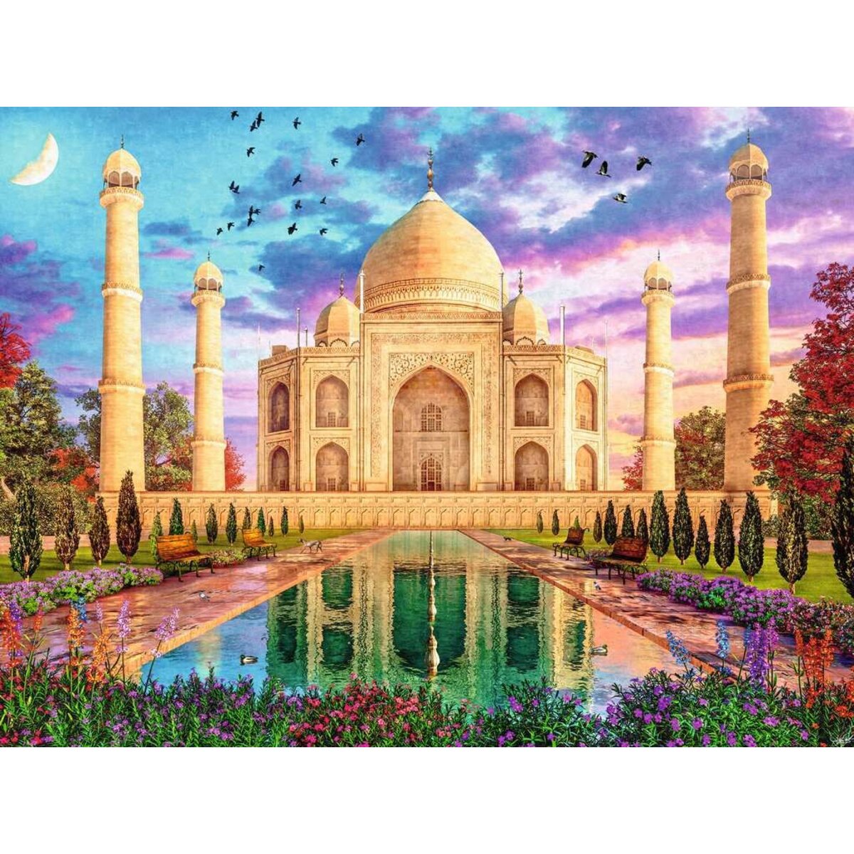 Ravensburger Puzzle - Bezauberndes Taj Mahal, 1500 Teile