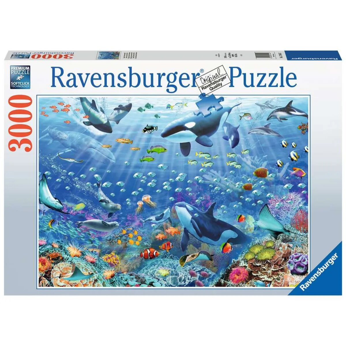 Ravensburger Puzzle - Bunter Unterwasserspaß, 3000 Teile