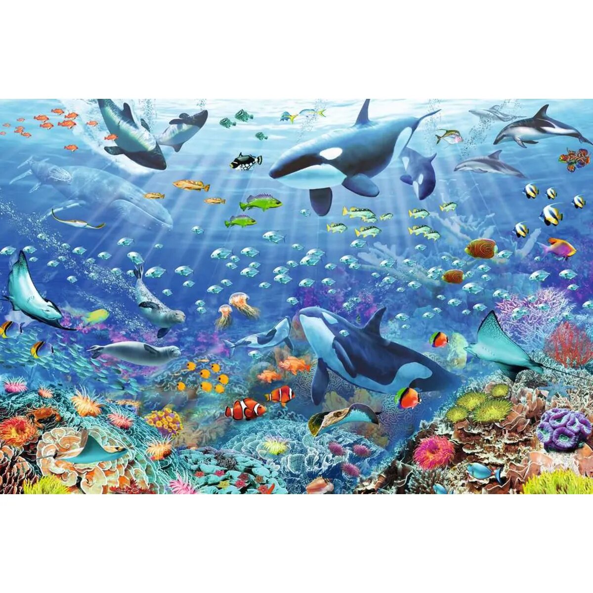 Ravensburger Puzzle - Bunter Unterwasserspaß, 3000 Teile