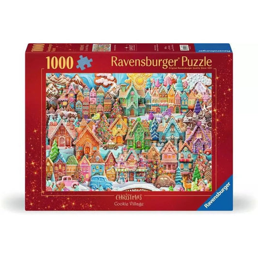 Ravensburger Puzzle - Das Dorf der Weihnachtsplätzchen , 1000 Teile