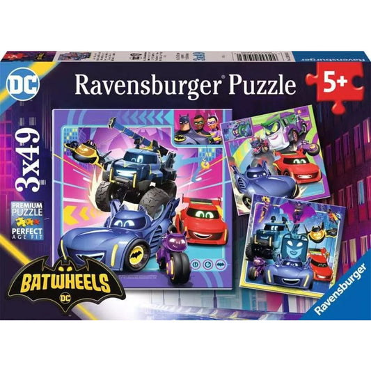 Ravensburger Puzzle - DC Comics: An alle Batwheels! 3 x 49 Teile