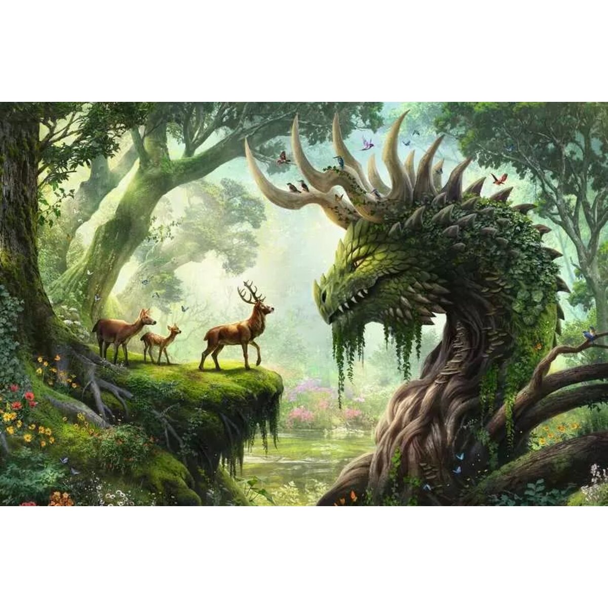 Ravensburger Puzzle - Der Walddrache erwacht, 3000 Teile