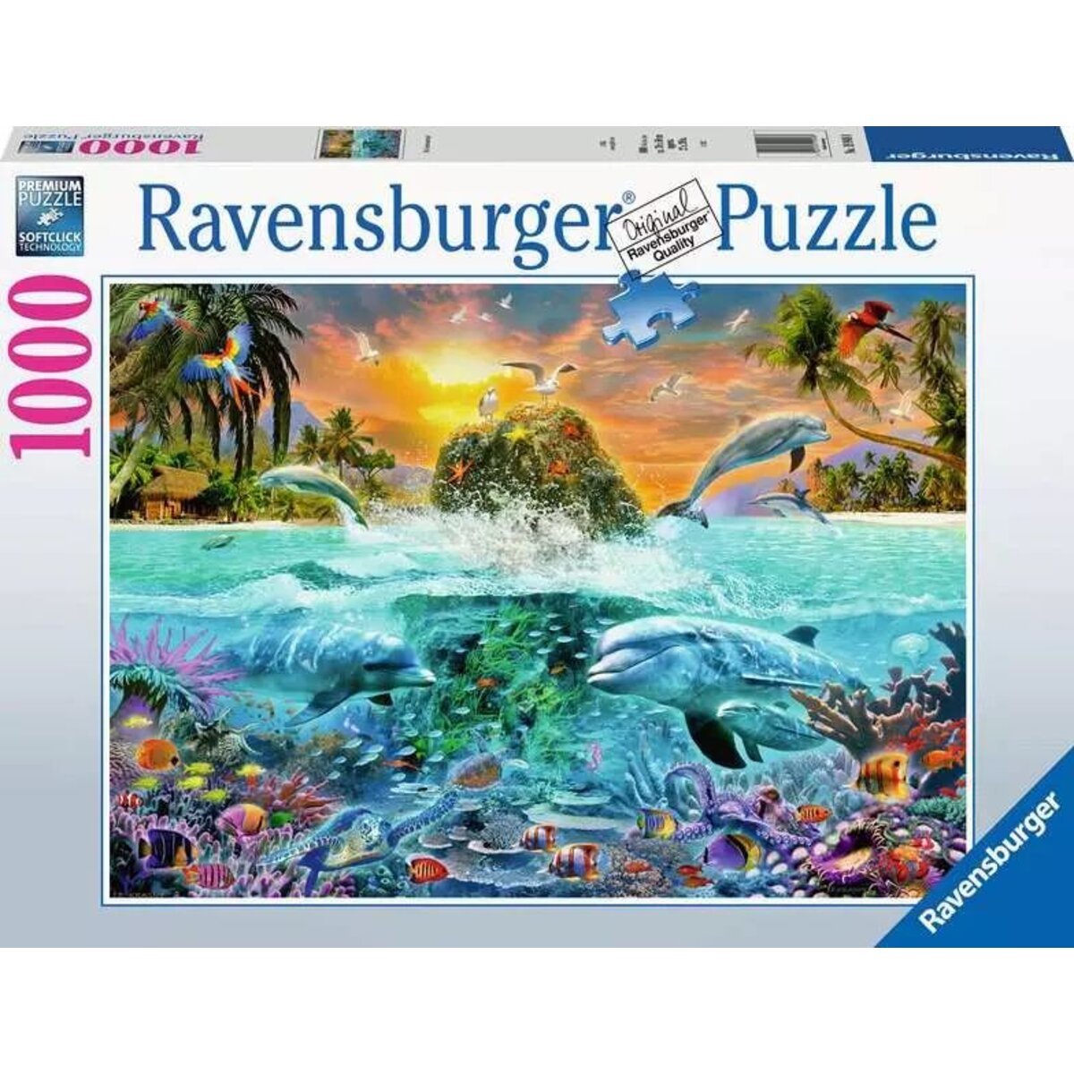 Ravensburger Puzzle - Die Unterwasserinsel, 1000 Teile