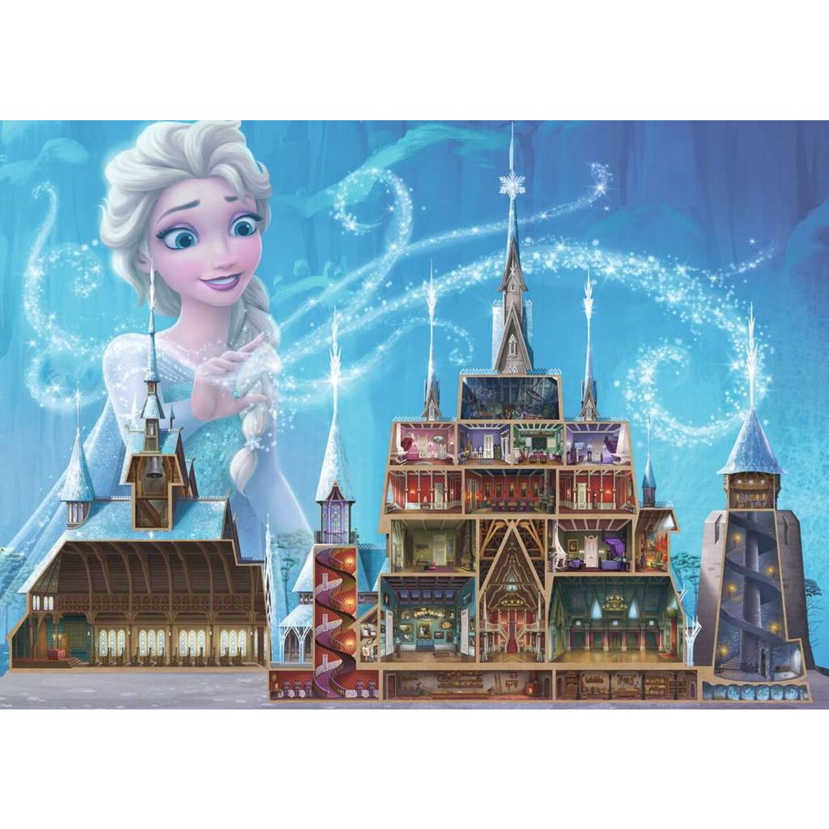 Ravensburger Puzzle - Disney Castles: Elsa, 1000 Teile