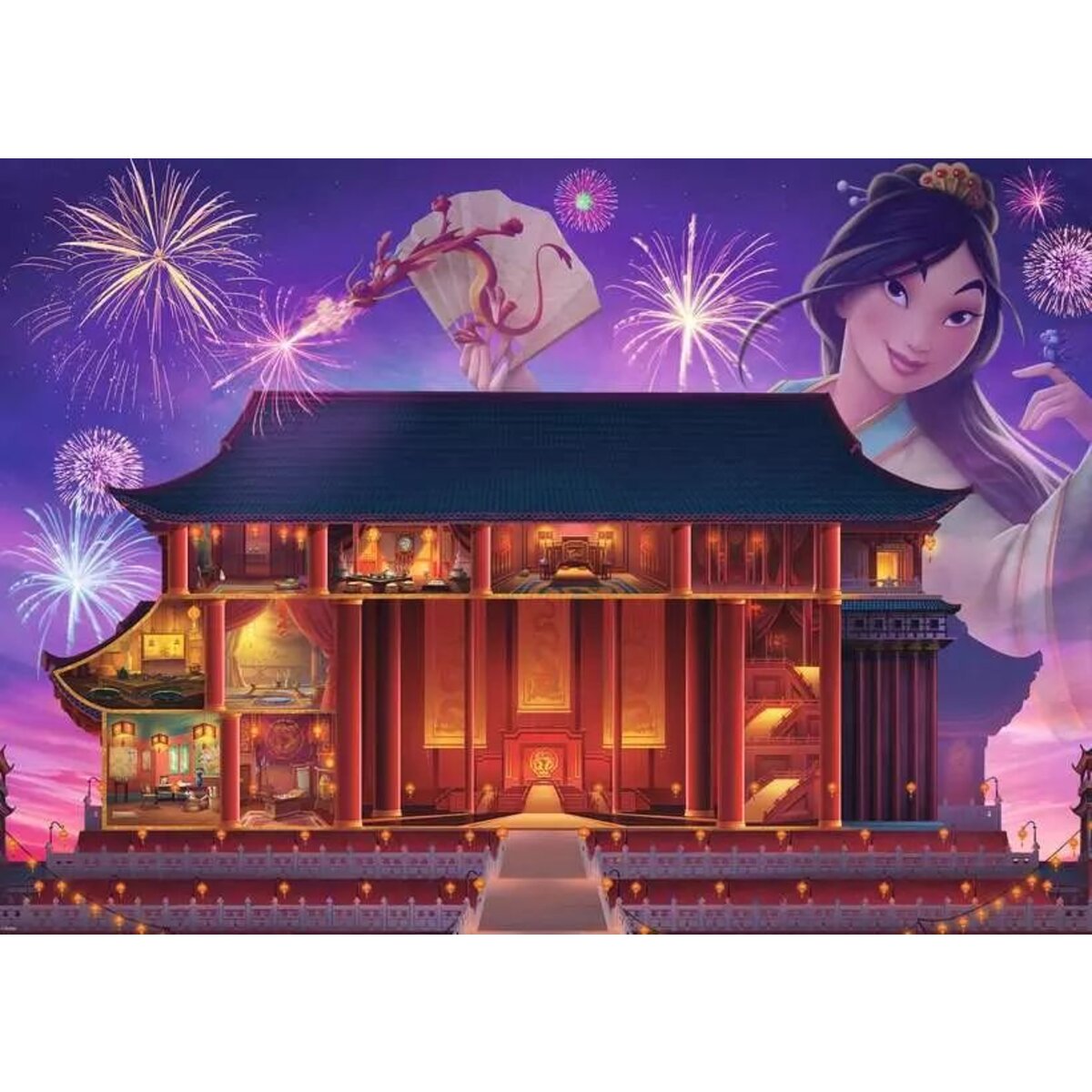 Ravensburger Puzzle - Disney Castles: Mulan, 1000 Teile