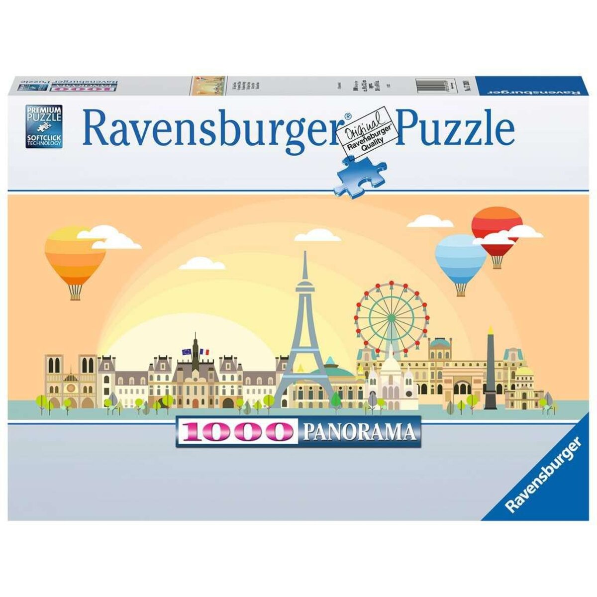 Ravensburger Puzzle - Ein Tag in Paris, 1000 Teile