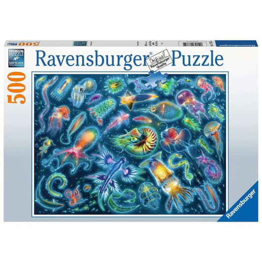 Ravensburger Puzzle - Farbenfrohe Quallen, 500 Teile