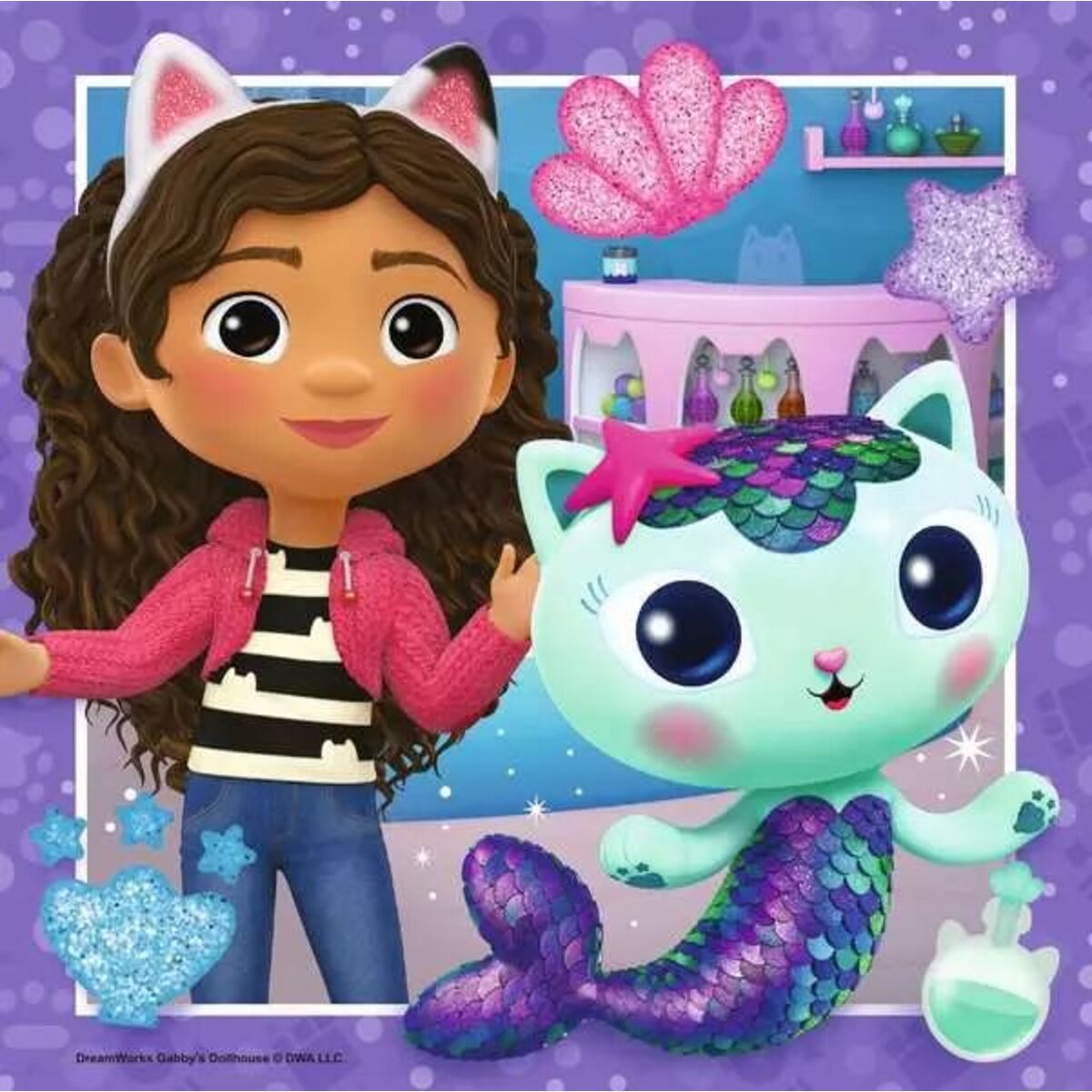 Ravensburger Puzzle - Gabby's Dollhouse: Spielzeit mit Gabby, 3 x 49 Teile