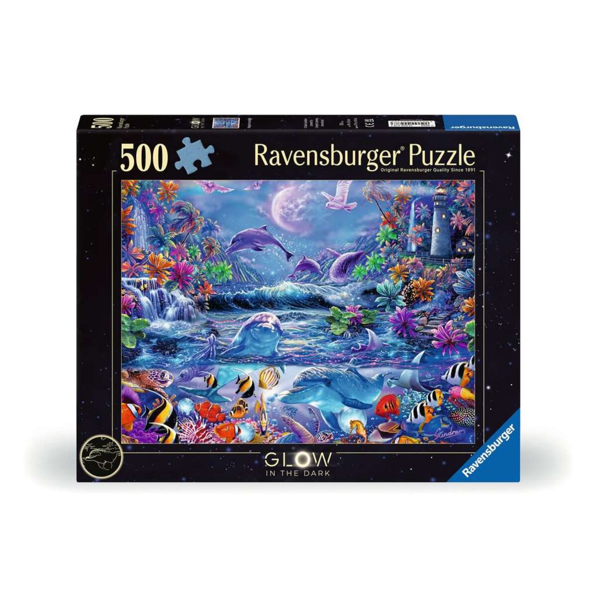 Ravensburger Puzzle - Glow in The Dark: Im Zauber des Mondlichts, 500 Teile