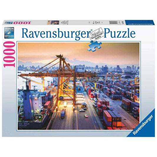 Ravensburger Puzzle - Hafen in Hamburg, 1000 Teile