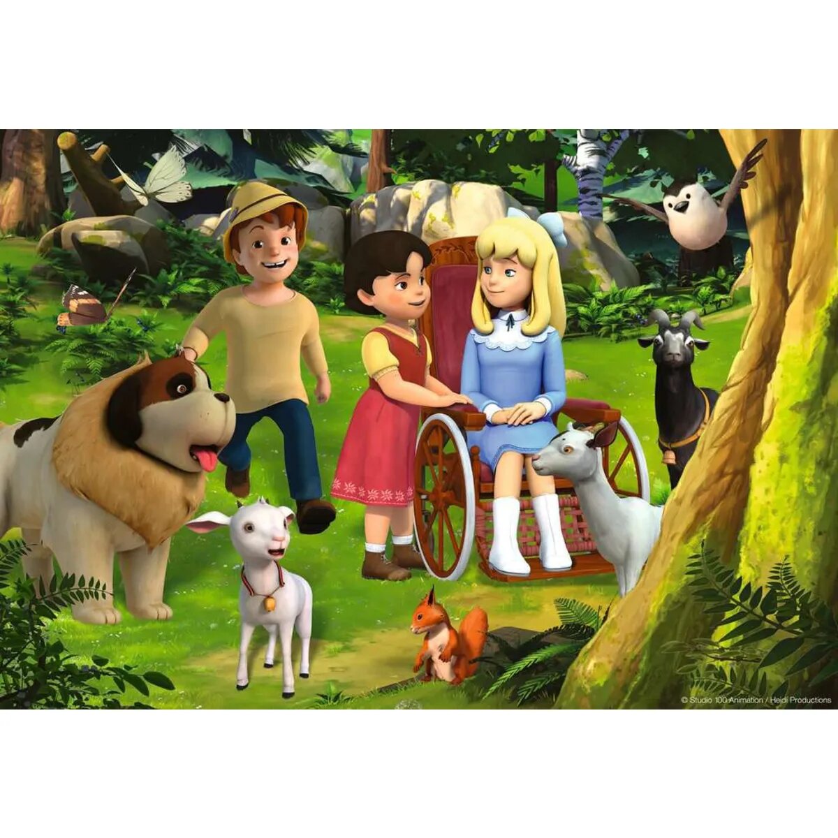 Ravensburger Puzzle - Heidi's Abenteuer 2 x 24 Teile