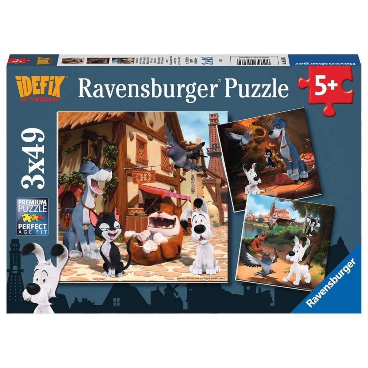 Ravensburger Puzzle - Idefix und seine tierischen Freunde, 147 Teile