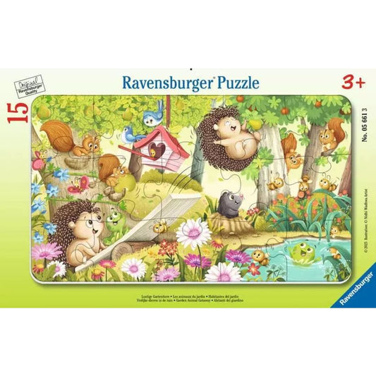 Ravensburger Puzzle - Lustige Gartentiere, 15 Teile