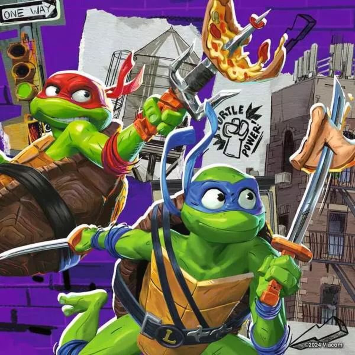 Ravensburger Puzzle - Ninja Turtles, 3 x 49 Teile