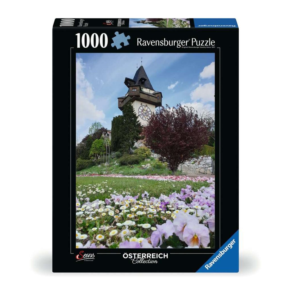 Ravensburger Puzzle - Österreich Collection: Uhrturm in Graz, 1000 Teile