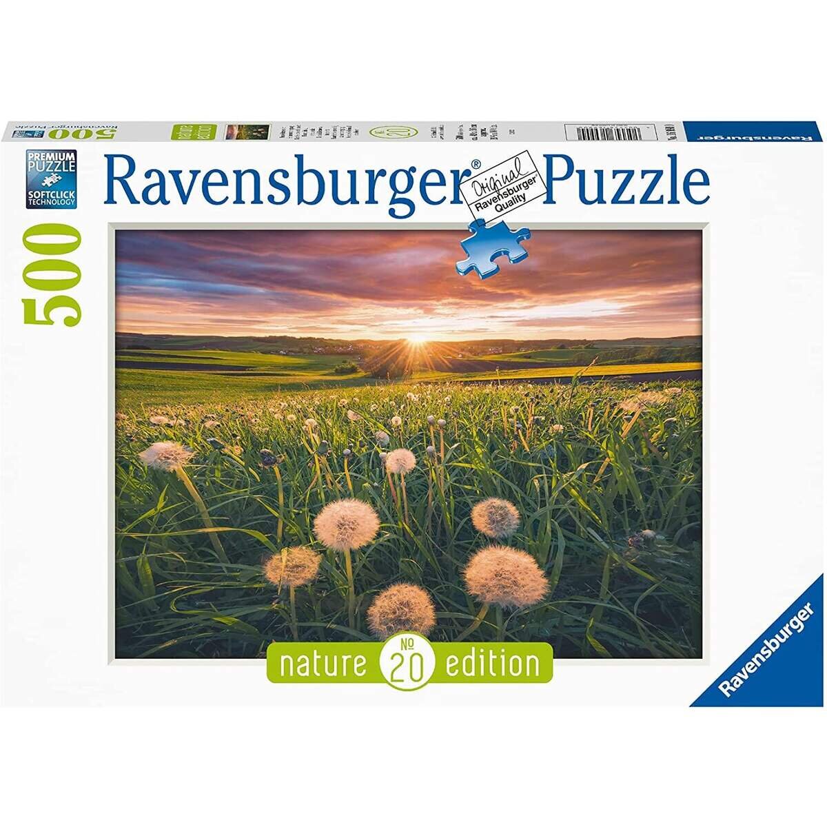 Ravensburger Puzzle - Pusteblumen im Sonnenuntergang, 500 Teile