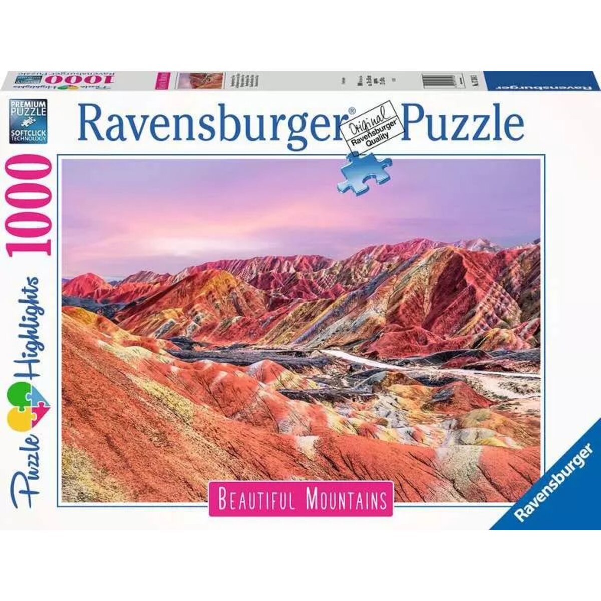 Ravensburger Puzzle - Regenbogenberge, China, 1000 Teile