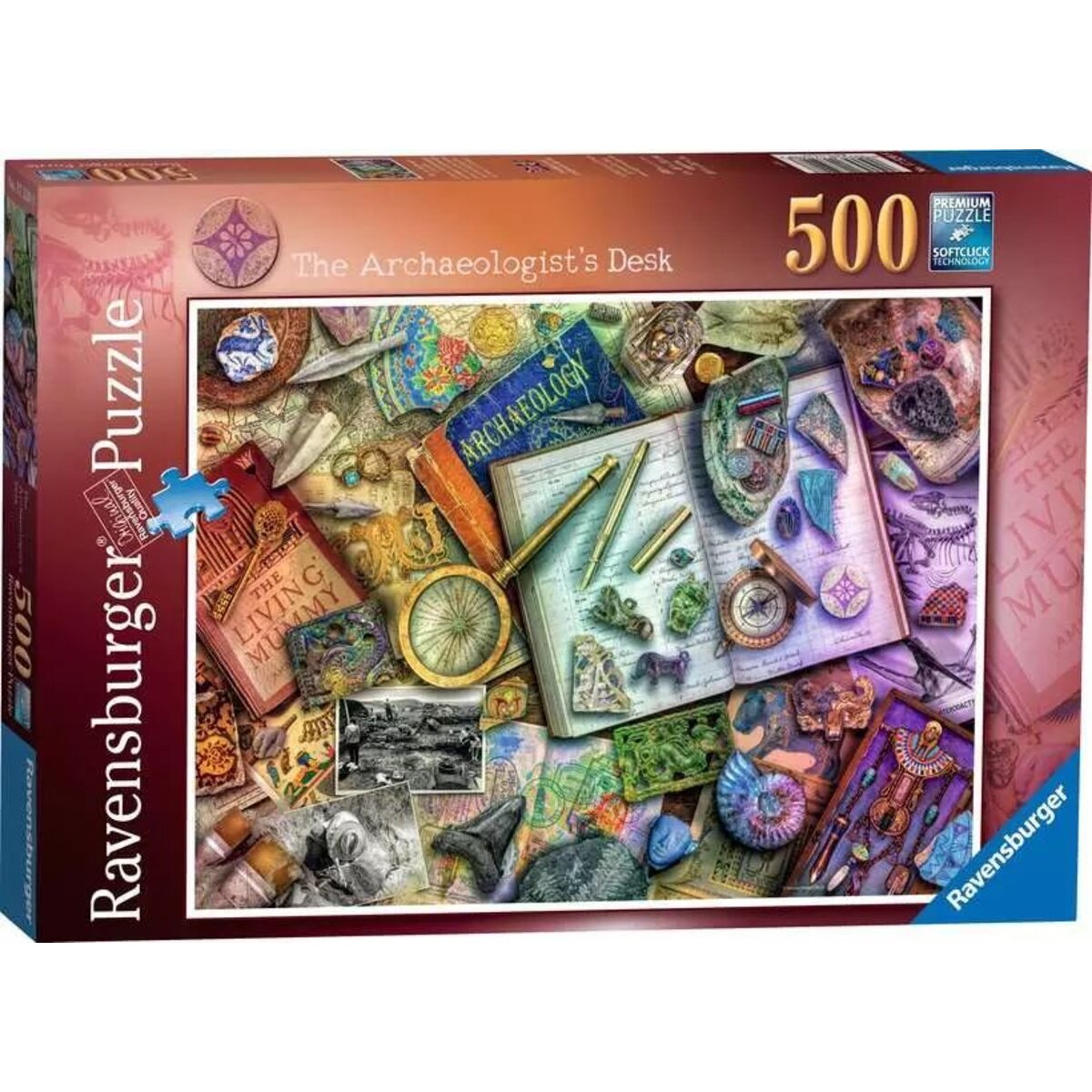 Ravensburger Puzzle - Schreibtisch des Archäologen, 500 Teile