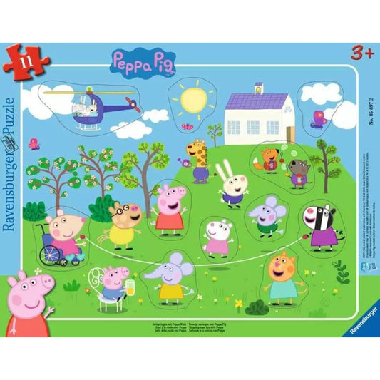 Ravensburger Puzzle - Seilspringen mit Peppa Wutz, 11 Teile