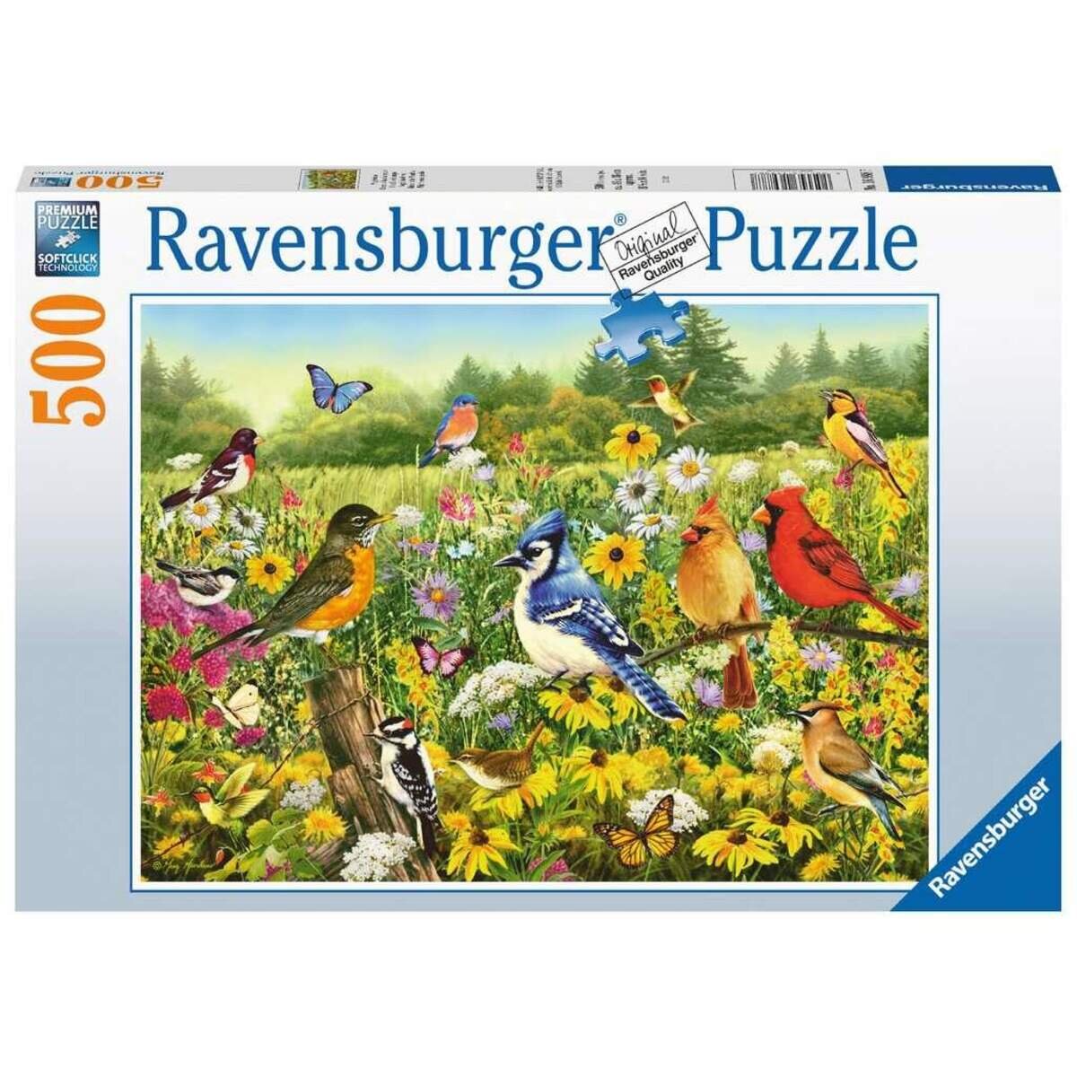 Ravensburger Puzzle - Vogelwiese, 500 Teile