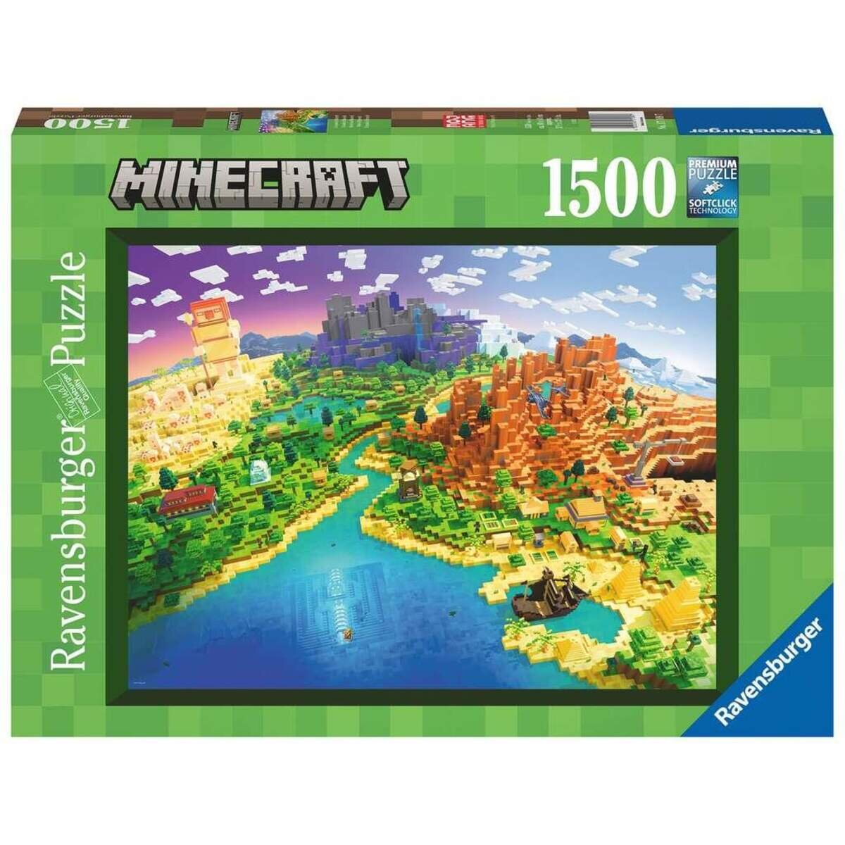 Ravensburger Puzzle - World of Minecraft, 1500 Teile