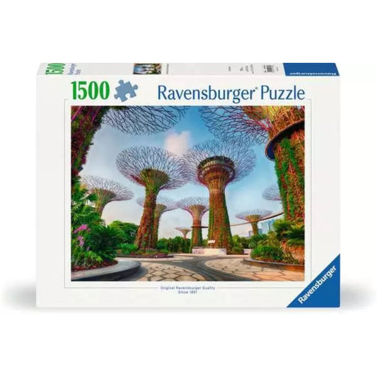 Ravensburger Puzzle 1500 Teile Garten an der Bucht in Singapur 80 x 60 cm