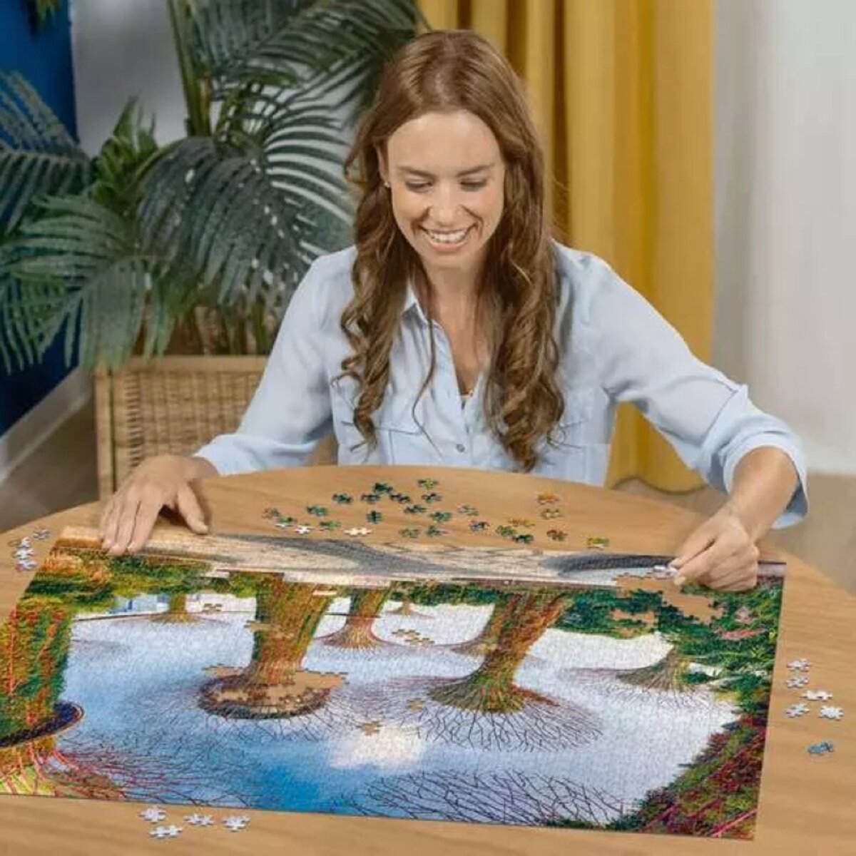 Ravensburger Puzzle 1500 Teile Garten an der Bucht in Singapur 80 x 60 cm